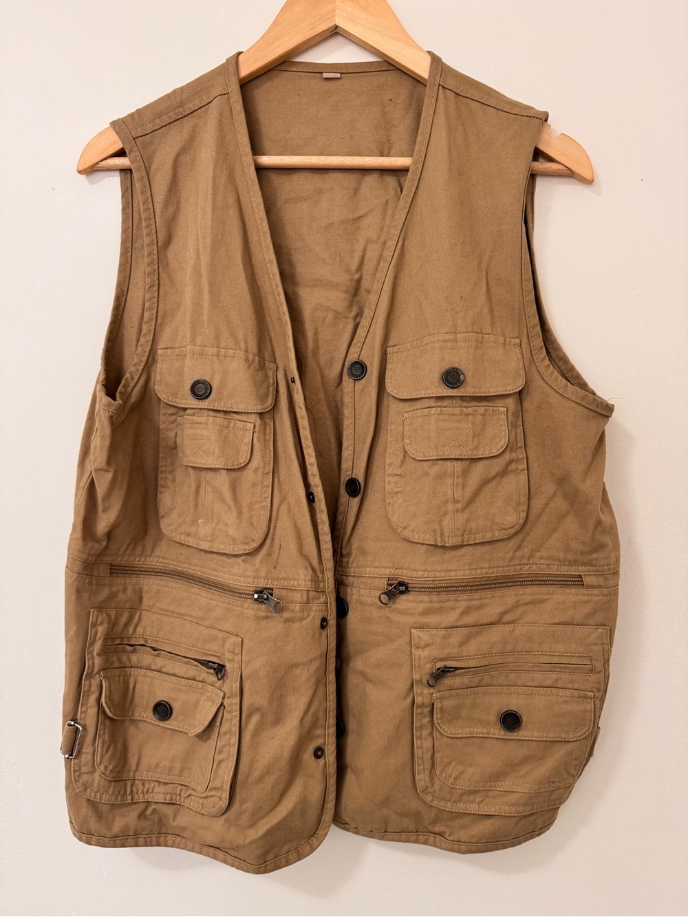 Cotton Utility Safari Vest Multi Pocket Fishing Vest